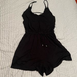 H&M Black Basics Romper w/ Pockets (Shorts) - size S